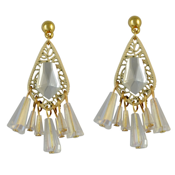 E-3740 New Arrival Fashion Drop Earring Clear Crystal Tassel Earrings For Women Jewelry