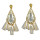 E-3740 New Arrival Fashion Drop Earring Clear Crystal Tassel Earrings For Women Jewelry