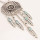 N-6150 2016 Newest Design Fashion Necklaces &Pendants 2 Styles Silver Plated Alloy Blue Turquoise Beads Chain Tassel Leave Tassel Round Circle Pendants Long Necklaces Females Jewelry