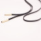 N-6147 Women's Fashion Simple Bar Black Long Chain  Pendant Necklace