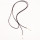 N-6147 Women's Fashion Simple Bar Black Long Chain  Pendant Necklace