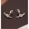 E-3750  New Fashion Unisex Punk Knotted Gold Plated Stud Earring