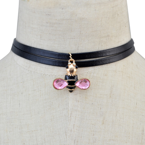 N-6157  3style Black Leather Cord Choker Charm Retro gold Tibetan pendant necklace