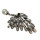 P-0318  Retro silver gold plated wings brooch rhinestone pearl diamante fashion pin