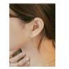 E-3758  2016 Beautifu and Fashionl New Brief Style  Jewelry Gold /silver Plated Long Earring for Bride Stud Earring