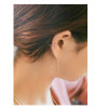 E-3758  2016 Beautifu and Fashionl New Brief Style  Jewelry Gold /silver Plated Long Earring for Bride Stud Earring