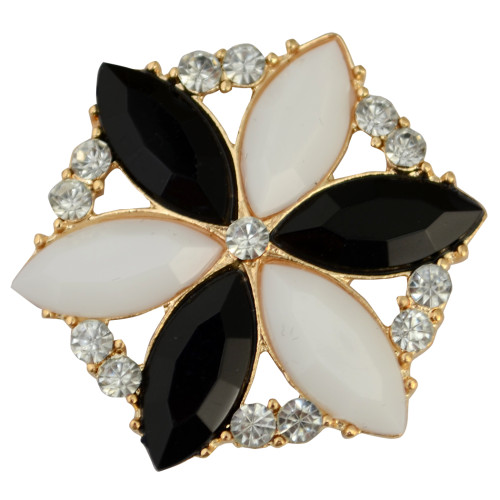 P-0317 European Style Gold Alloy Fashion Brooch Charm Crystal Rhinestone Flower Pins Brooches For Women Jewelry