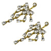 E-3760  Fashion silver drop crystal tassel fashion dangle earrings jewelry