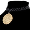 N-6181  harry potter Fashion spiral acrylic chain Gringotts bank coins magic necklace
