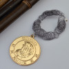 N-6181  harry potter Fashion spiral acrylic chain Gringotts bank coins magic necklace