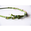 F-0315  New Style Women Alloy Resin Beads  Headband Hair Accessories Forest Fashion Jewelry Green Headbands