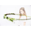 F-0315  New Style Women Alloy Resin Beads  Headband Hair Accessories Forest Fashion Jewelry Green Headbands