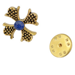 P-0316 Fashion Brooches Charm Rhinestones Silver/Gold  Plated Sailing/Cross Brooch Buckle For Women Men Accessories