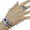 B-0708  New Fashion Vintage SilverGypsy Boho Hollow Flower Charms Lovers Beachy Chic Festival  Bracelets Jewelry