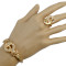 N-6204 Fashion Punk Style Gold Plated Crystal  Choker Neckalce Jewelry Set