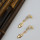 N-6216 Fashion Punk Style Leaf Shape Gold Necklace Crystal Rhinestone Choker Necklace Bracelet Ring And Earrings For Women Jewelry Set