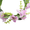 F-0319  Floral Hoop Headband Wedding Beautiful Purple Flower Leaf Garland Bridal Hair Wreaths Women Girls Festival Wedding Party Accessories