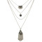 N-6213  Bohemian style retro alloy plated multi-layer chian long pendant chain tassel necklace jewelry