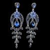 E-3774  Elegant Women Fashion Ear Jewelry Long Dangle Drop Earrings Rhinestone Leaves Christmas gifts for Women