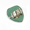 R-1358 Bohemian Fashion silver plated irregular turquoise beads finger ring jewelry