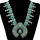 N-6236 Bohemian tibetan silver plated turquoise beads bib pendant necklace women jewelry