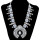 N-6236 Bohemian tibetan silver plated turquoise beads bib pendant necklace women jewelry
