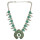 N-6236 Bohemian tibetan silver plated turquoise beads bib pendant necklace women jewelry