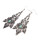 E-3781 Bohemian tibetan Alloy triangle pendant turquoise beads dangle earrings women jewelry