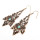 E-3781 Bohemian tibetan Alloy triangle pendant turquoise beads dangle earrings women jewelry
