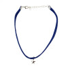 N-6243 6 Styles Fashion Blue Cowboy Chain Charm Choker Pendant Necklace For Women Jewelry
