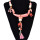 N-6253 3 Colors Ethnic Style Leather Chain Ivory Fashion Necklaces & Pendants Leaf Antlers Resin Beads Necklace Women Jewelry
