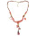 N-6253 3 Colors Ethnic Style Leather Chain Ivory Fashion Necklaces & Pendants Leaf Antlers Resin Beads Necklace Women Jewelry