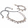 N-6249    B-0730   Fashion Arrival Engraved Coin Necklace and Bracelet Rope Chain Oval shape Shell Necklace and Bracelet set for women jewery