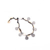 N-6249 B-0730 Fashion Arrival Engraved Coin Necklace and Bracelet Rope Chain Oval shape Shell Necklace and Bracelet set for women jewery