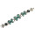 B-0720 Bohemian Style Silver Bracelet Turquoise Buteerfly Crystal Bangle Bracelet Jewelry
