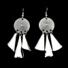 E-3789   Newest Fashion  High Quality Vintage Silver Plated  Metal Butterfly  /Flower /leaf Shape Long Tassel Drop Earrings Jewelry for Women