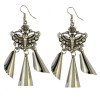 E-3789   Newest Fashion  High Quality Vintage Silver Plated  Metal Butterfly  /Flower /leaf Shape Long Tassel Drop Earrings Jewelry for Women