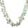 N-6263 Fashion Punk Style Silver Plated Crystal Long Chain Neckalce Jewelry Set