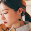 E-3797 Korea Fashion Dangle Earring Silver Gold Plated Charming Pearl Long Earring for Women Jewelry