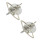 E-3803   Fashion triangle Star Shape /cross shape /square shape Silver/Gold Clear Crystal Stud Earring For Girls & women Jewelry