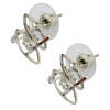 E-3803   Fashion triangle Star Shape /cross shape /square shape Silver/Gold Clear Crystal Stud Earring For Girls & women Jewelry