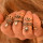 R-1361   10Pcs/set Fashion Vintage Rhinestone hollow out Knuckle Nail Midi Ring Set  jewelry