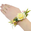 B-0745   New Design Elegant Handmade Weave Rope Bracelet Adjustable Beautiful Flower Leaf Wide Cuff Bracelets For Women Jewelry