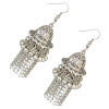 E-3810 Women' s Cute Ear Jewelry Drop Dangle Hat Design Tassel Beads Hook Earring
