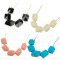 N-4251 Fashion 6colors Arrival Gold Tone Metal Resin Gem Choker Bib Necklace