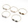 B-0746   Fashion Gold Plated Adjustable Cuff Bangle Natural Stone Bracelet 6 Colors