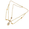 F-0332 European style gold plated head chain cool metal tassels  headband hair jewelry