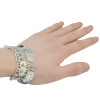 B-0406 Turkish Fashion Vintage Style Handmade Boho Coin  Bracelet Metal Loop Plates Festival Costume
