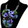 N-6297 Bohemian Fashion Black Rope Chain Leather Cloth Flower Resin Beads Crystal Rhinestone Statement Necklace Women Jewelry
