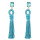 E-3816 Generous Big Long Drop Earrings Crystal Flower Dangle Beaded Stud Tassel Earring 5 Colors